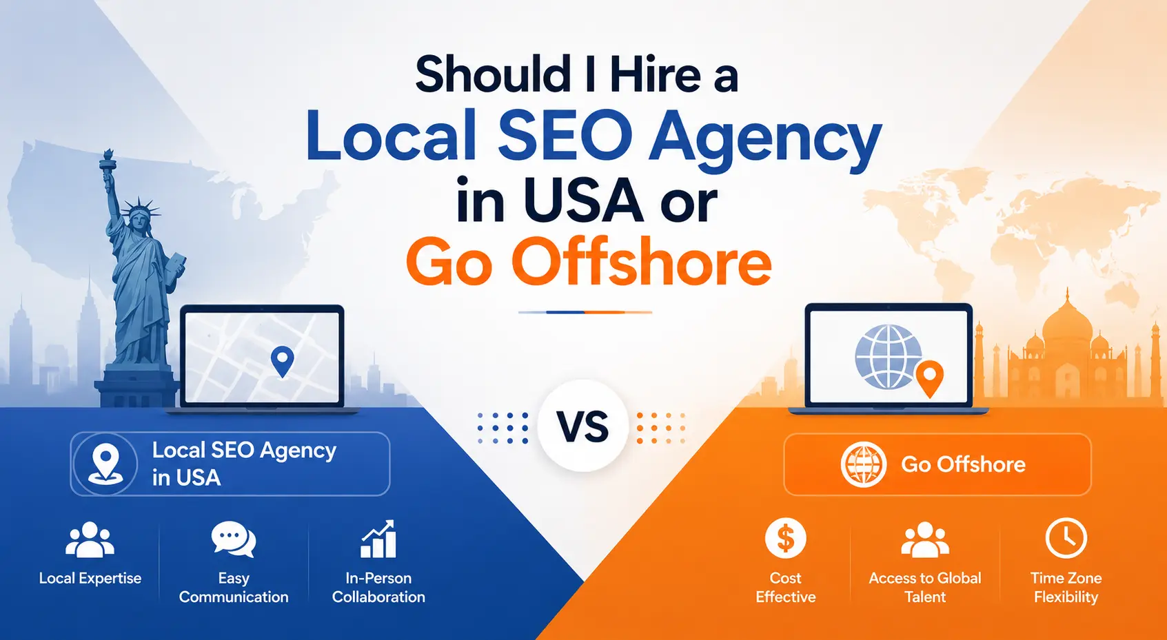 Local vs Offshore SEO agency comparison